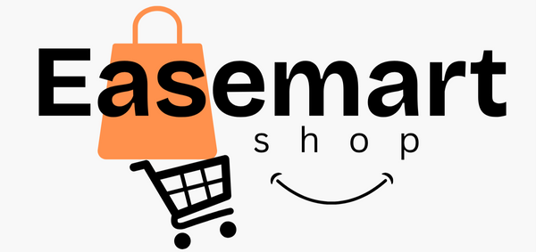 Easemart shop logo with shopping bag and cart icon on a white background