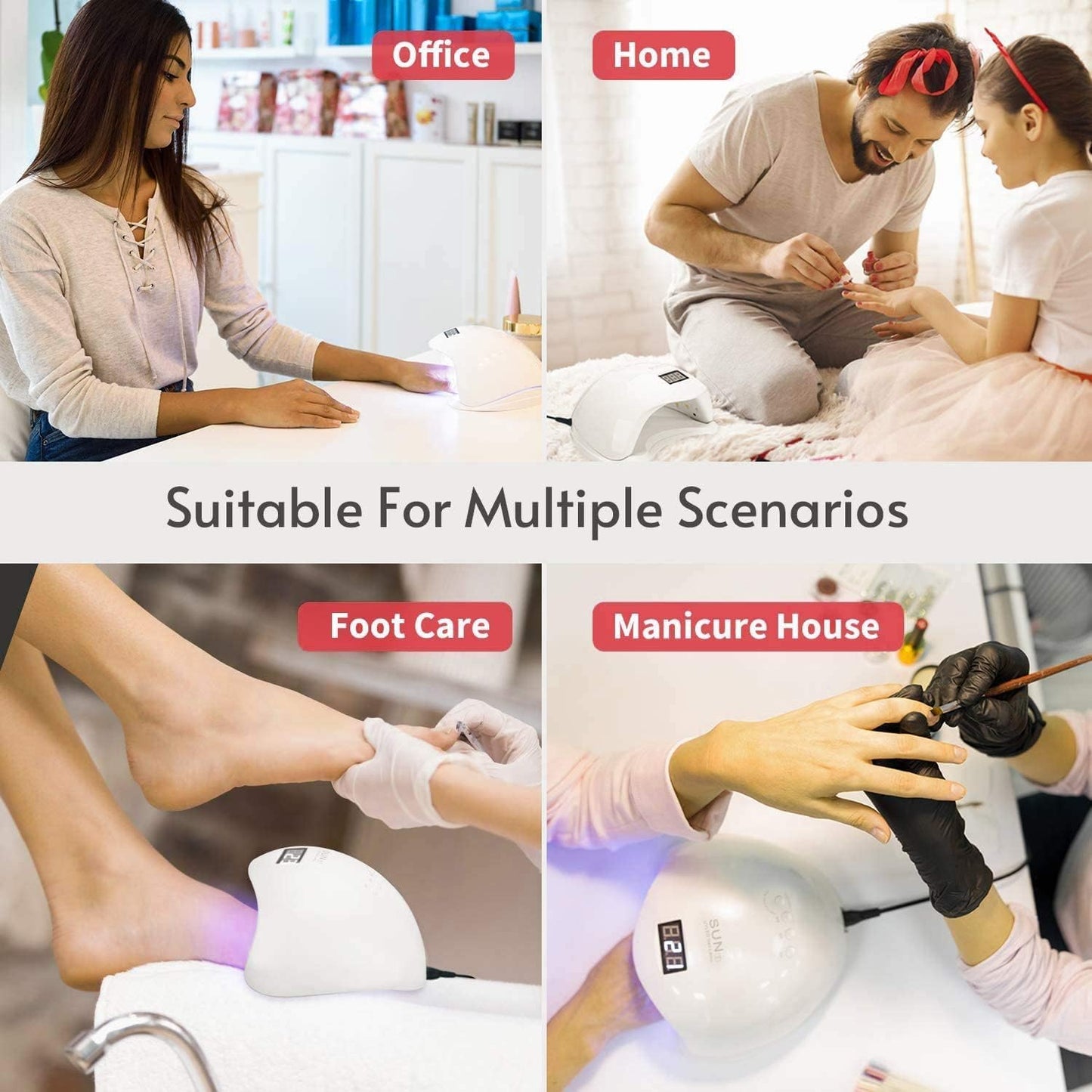 SUN 48w 24 UVLEDs Automatic Sensor LED UV Nail Dryer Nail Curing Nail Art Lamp Manicure Pedicure Tool