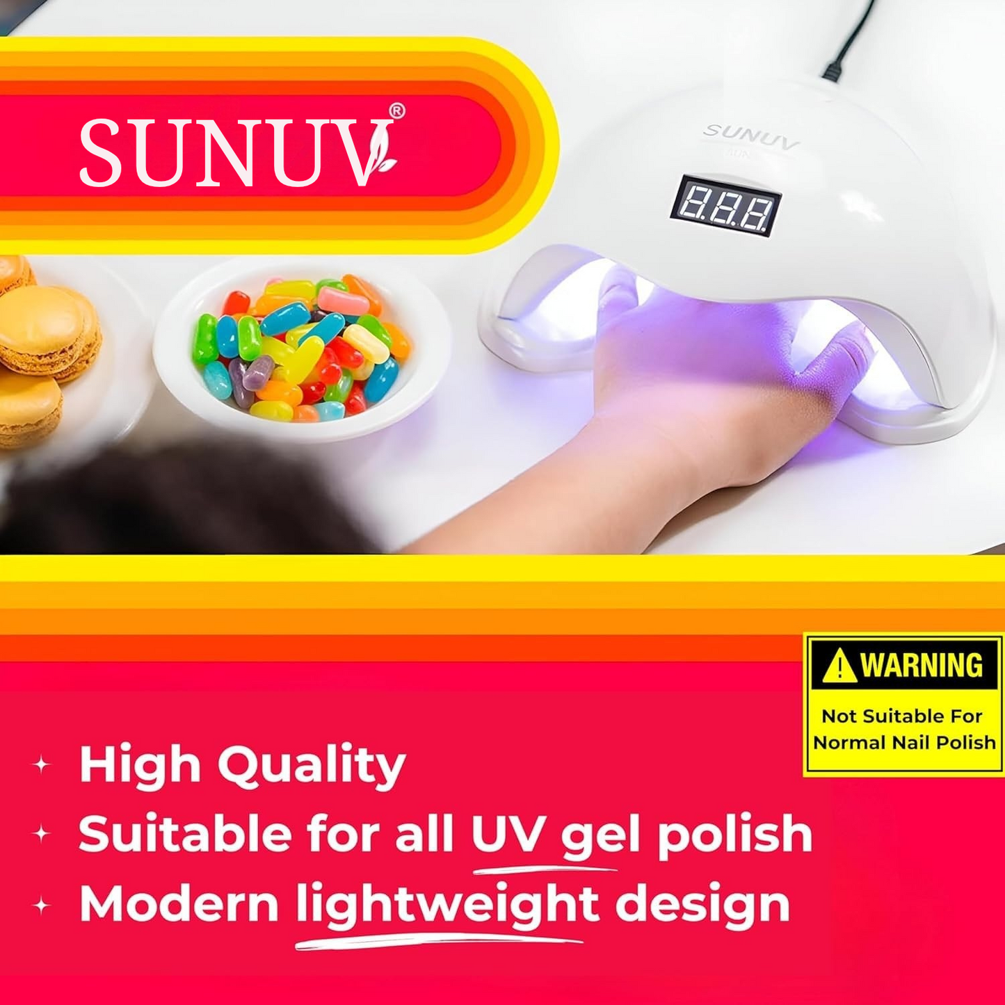 SUN 48w 24 UVLEDs Automatic Sensor LED UV Nail Dryer Nail Curing Nail Art Lamp Manicure Pedicure Tool